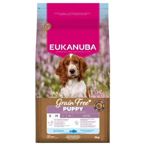 Eukanuba Grain Free Puppy - Small & Medium Breed | Tørfoder